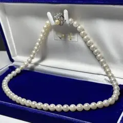 ジュエリーマキ あこや真珠 ネックレス 6.5-7.0mm 2段ロック アコヤ