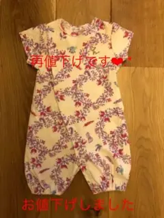 HＡK KＡ　BＡBＹ　半袖ロンパース60.70