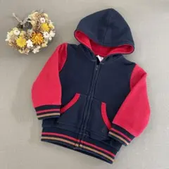 プチバトー ୨୧ フード付き パーカー ジャンパー 男女兼用 12m 74cm