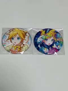 プロセカ　グリッター缶バッジ　鏡音レン　2点
