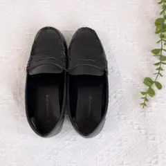 ELFINDOLL ブラック ローファー 22.0