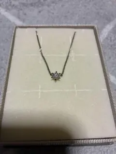 天然ダイヤモンド　プラチナネックレス