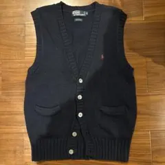 Polo by Ralph Lauren ネイビー コットンベスト S
