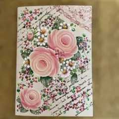 2026年スケジュール帳。薔薇。 トールペイント。