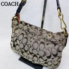 COACH】シグネチャー レオパード パッチワーク ショルダーバッグ