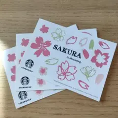 スターバックス　スタバ　非売品　ステッカー　シール　桜　さくら