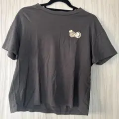 ユニクロ ちいかわ×サンリオ Tシャツ ダークグレー 160 キッズ