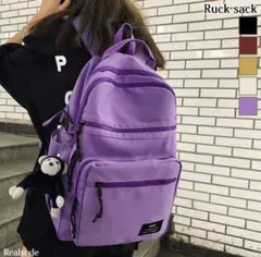 REAL STYLE パープルリュックサック　パープル