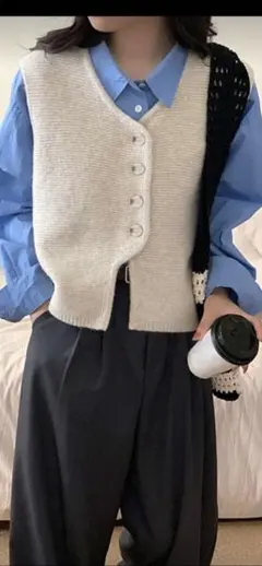 【試着のみ】SHEIN ニットベスト