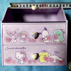 サンリオ キャラクター 2段引き出し収納ボックス