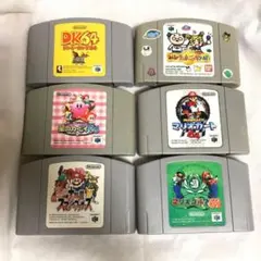 NINTENDO64ソフト6本セット マリオカート スマブラ 星のカービィ DK