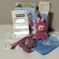 【Q】PIN FOR LOVE ラブブ ぬいぐるみ イニシャル ペンダントセット