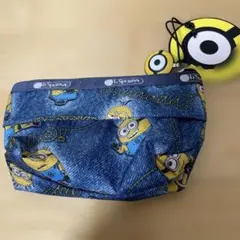 LE SPORTSAC ミニオンズ　ポーチ デニム風　新品未使用タグ付き