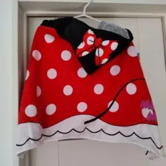 ミニーマウス フード付きタオル サウナポンチョ
