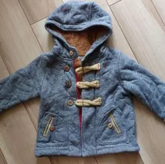 ラグマート★フード付き 内側ボア、ダッフルコート グレー95