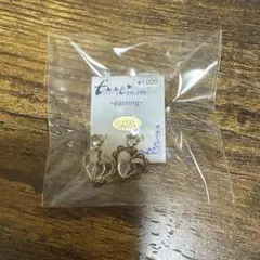 ハート型イヤリング