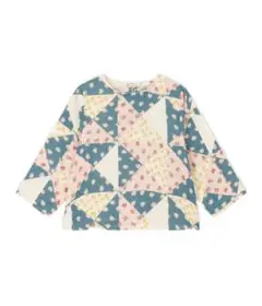 プチバトー　パッチワーク柄シャツ　104㎝