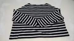 中古 nano・universe ワイドドロップボーダーカットソー サイズ 38