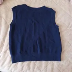 無印良品　ベスト　ネイビー　Ｍサイズ