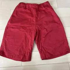 UNIQLO 赤 ハーフパンツ 160サイズ