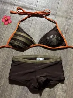 ⭐︎最終値下げ！adidas 水着 ビキニセットアップ　M ブラウン
