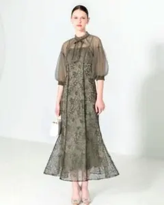 LEJA】フロントオープンバックプリーツボレロキャミワンピセットアップ