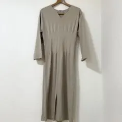 H&M ワンピース モカベージュ