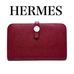 【極美品】HERMES ドゴンGM トゴレザー 長財布 ワインレッド 正規品のサムネイル