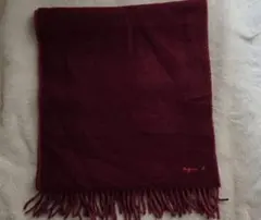 agnès b. 赤黒フリンジマフラー 新品未使用 To b. by agnes マフラー ストール カラー レディース : ZOZOTOWN