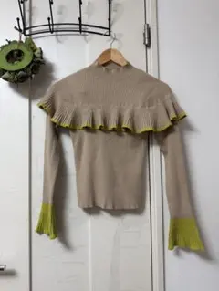 AZUL BY MOUSSY フリルニット S