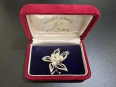 【SILVER刻印】イワジン真珠店 パールブローチ