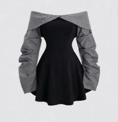 美品 SHEIN オフショル　ミニワンピース L(お値引き不可)