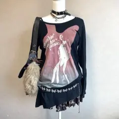 y2k hysteric glamour ギターガール 長袖Tシャツ ワンピース