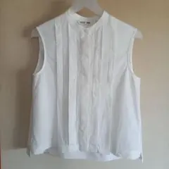 ユニクロ コントワーデコトニエ リネンブレンド ブラウス ノースリーブ S