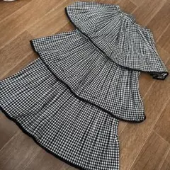 MODE ROBE チェック柄フレアスカート