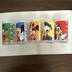 ガラスコップ ディズニー レトログラス￼ ￼￼5個セット
