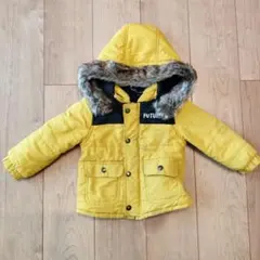 イエローフード付きジャケット 95cm ベビー用ジャンバー 西松屋