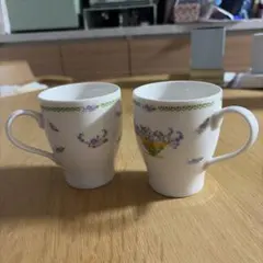 花柄マグ　２個セット