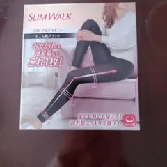 SLIM WALK 着圧レギンス ブラック L