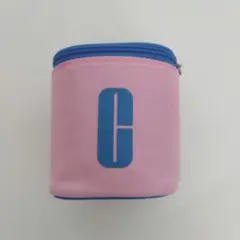 CLINIQUE ノベルティ ポーチ　ロゴ入りピンクブルーポーチ