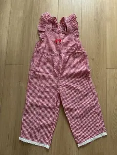 ギンガムチェックサロペット 100cm しまむら