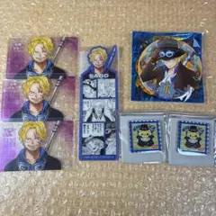 ワンピース サボ 輩缶バッジ ブックマーク ニャンピース クリアカード