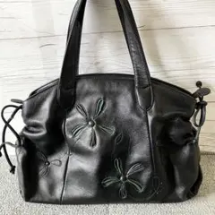 IBIZA イビザ ハンドバッグ ブラック レザー 本革 トートバッグ 91