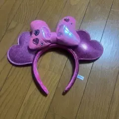 ピンク ハート型耳カチューシャ ミニー パルパル