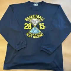 teamfive バスケットボール長袖Tシャツ LL ネイビー