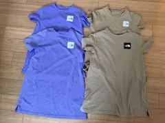 THE NORTH FACE紫 ブラウン半袖Tシャツワンピース 4枚のサムネイル
