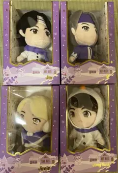 ⭐︎新品未開封BTS TinyTAN ぬいぐるみ4体セット　ジン・V・ジミン・グク