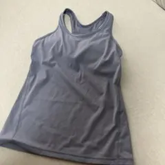 カップ付き ヨガタンクトップ パープル