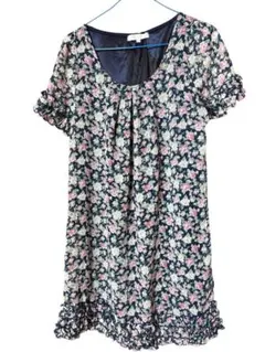 花柄ワンピース ひざ丈ワンピース