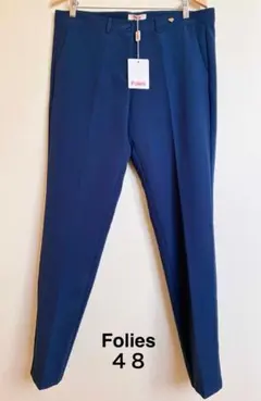 【新品未使用タグ付き】 BLUGIRL FOLIES 紺スラックス48 3XL